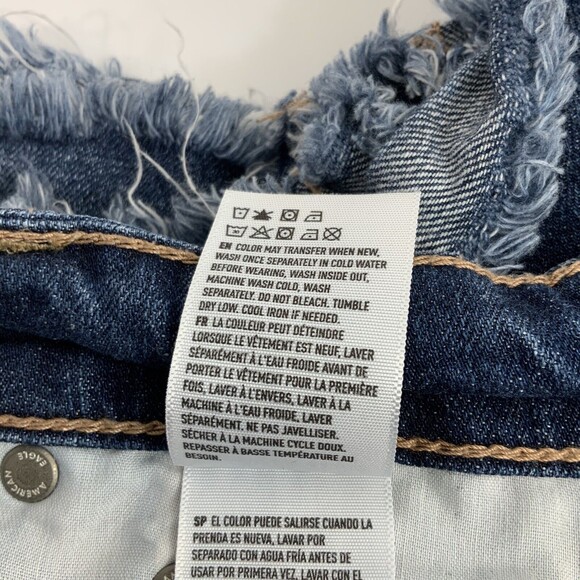 American Eagle TomGirl Shorts Distressed Jean Shortie 00 - Picture 9 of 11